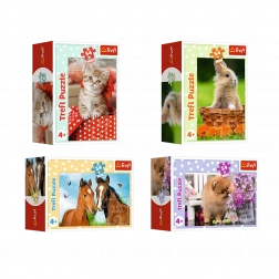 Minipuzzle 54 pezzi con cuccioli