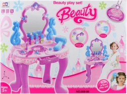 Tavolino da Toilette per Bambini con Specchio e Accessori