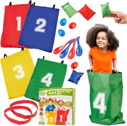 Set di animazione sportiva per bambini 4 in 1 per giochi all’aperto