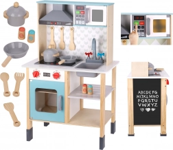 Cucina giocattolo in legno per bambini TOOKY TOY con accessori
