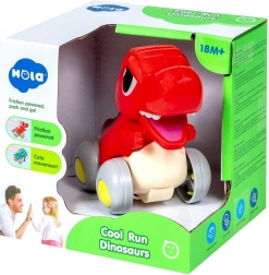 Dinosauro interattivo su ruote con mascella mobile