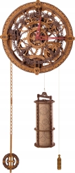 Wooden City orologio da parete industriale puzzle 3D