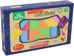Morbidi cubi in schiuma colorati per i più piccoli – set da 27 pezzi in scatola