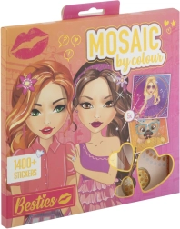 Set creativo di mosaico a colori – 5 schede e 1400 adesivi (21 × 21 cm)