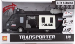 Elicottero della polizia con luci e suoni