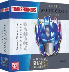 Puzzle in legno bifacciali TREFL Wood Craft Origin Transformers Optimus Prime, 505 pezzi