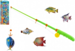 Set di pesca magnetica per bambini – canna da 39 cm e 5 pesciolini