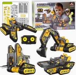 Set 4 in 1 Piccole macchine edili telecomandate 176 pezzi