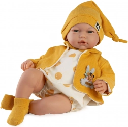 Bambola realistica neonato Marta con suoni e corpo in tessuto morbido - 46 cm