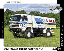 RETRO-AUTA puzzle TRUCK: LIAZ 111.154 Dakar 1988, 40 pezzi
