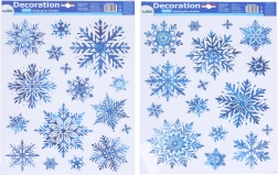 Decorazione natalizia per finestra Fiocchi di neve 41 × 29 cm