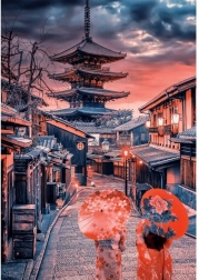 Puzzle Sera a Kyoto 500 pezzi