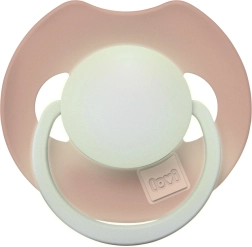 Ciuccio in silicone luminoso LOVI Prime 0–6 mesi, Blush