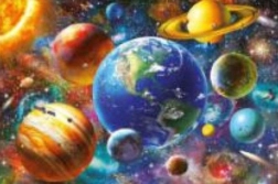 Norimpex diamond painting Sistema solare 30 × 40 cm