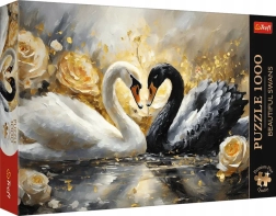 Puzzle TREFL Premium Plus: splendidi cigni 1000 pezzi