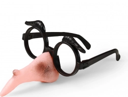 naso da strega con occhiali