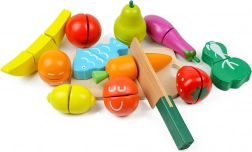 Frutta e verdura in legno da tagliare, 13 pezzi, ECOTOYS
