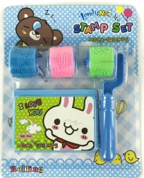 Set di rulli timbratori con base, 3 motivi