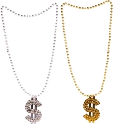 Collana con simbolo del dollaro
