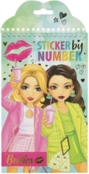 Set creativo con adesivi per numeri – 12 fogli e 6 fogli di adesivi