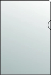 Busta trasparente per documenti A4, tipo L, PVC, 180 micron