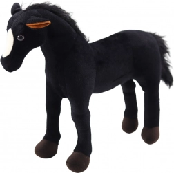 Cavallo di peluche nero 40 × 37 cm