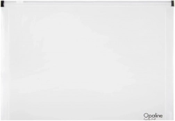 Busta con zip A5 trasparente Opaline