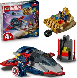 LEGO Marvel Capitan America vs Thanos set da costruzione per bambini 4+