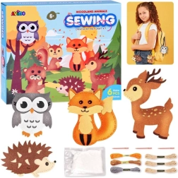 Set creativo per realizzare animaletti del bosco in feltro