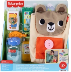 fisher-price zainetto orsacchiotto – set da campeggio attivo per piccoli esploratori