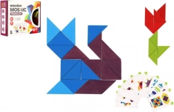 Mosaico in legno triangoli