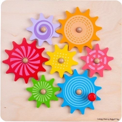 Bigjigs Toys Ingranaggi Colorati per Bambini