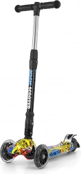 Monopattino triciclo per bambini Milly Mally Magic Scooter graffiti