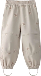 Pantaloni softshell da bambino LEOKID Vic Silver Cloud Flower – Taglia 116