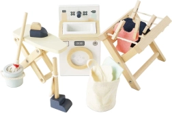 Le Toy Van mobili in legno per casa delle bambole – lavanderia (set 16 pz)