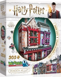 Puzzle 3D Harry Potter: Quality Quidditch Supplies e Slug & Jiggers Apothecary 305 pezzi
