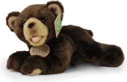 Orso di peluche marrone scuro sdraiato 24 cm ECO-FRIENDLY