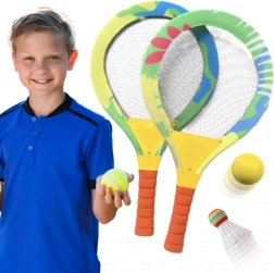 Woopie racchette da spiaggia per badminton – set per bambini