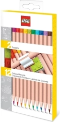 Matite colorate Lego 12 colori con clip