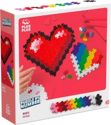 Puzzle Plus-Plus secondo i numeri - cuore 250 pezzi