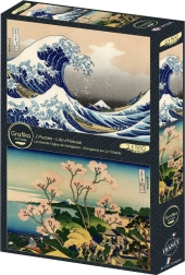 Puzzle La grande onda al largo di Kanagawa e Area urbana di Shinagawa 2×500 pezzi