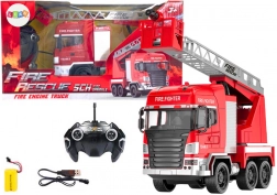Camion dei pompieri con braccio Telecomando RC spruzzi e luci