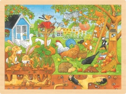 Puzzle in legno Goki Angoli segreti del nostro giardino 96 pezzi