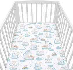 Lenzuolo in cotone per lettino NEW BABY Draghetto 120 × 60 cm