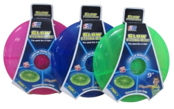 Disco volante con luce 20 cm (mix di colori)