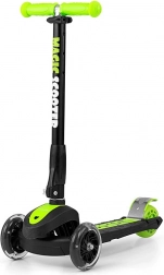 Monopattino per bambini Milly Mally Magic Scooter verde