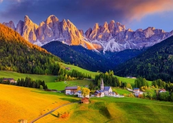 ENJOY puzzle chiesa nelle Dolomiti, Italia – 1000 pezzi