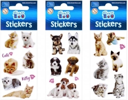 Adesivi StickerBoo con cuccioli e gattini (3 varianti) - 1 pezzo
