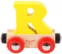 Bigjigs Rail vagone di legno per trenino lettera R