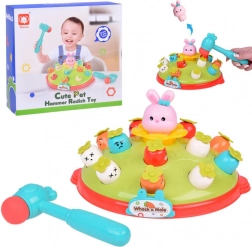 Colpisci col martelletto - gioco con carotine e coniglietto